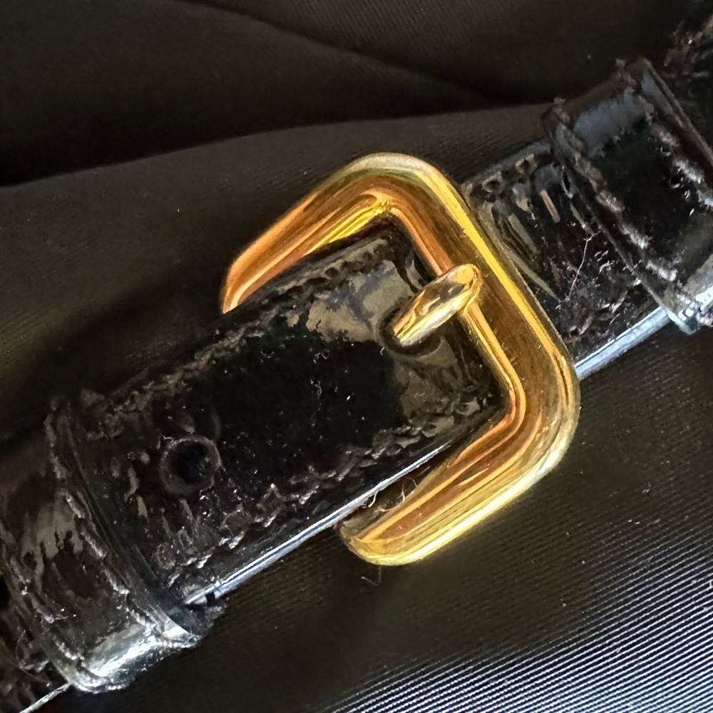 PRADA Vintage Tessuto Nylon and Enamel Black Calfskin Tote - Picture 14 of 17